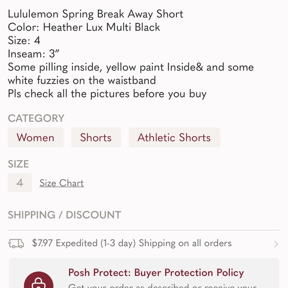 Lululemon Spring Short - Picture 12 of 12